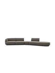 Modulares Design Sofa „Miley“ mit abgerundeter Form (7-Sitzer) Chosen by Bloomingloft