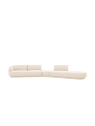 Modulares Design Sofa „Miley“ mit abgerundeter Form (7-Sitzer) Chosen by Bloomingloft