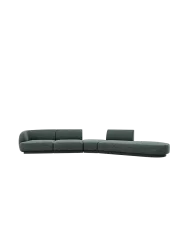 Modulares Design Sofa „Miley“ mit abgerundeter Form (7-Sitzer) Chosen by Bloomingloft