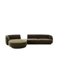 Modulares Design Ecksofa „Miley“ mit Beistelltisch (3-Sitzer) Chosen by Bloomingloft