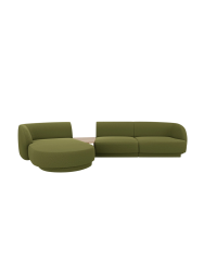 Modulares Design Ecksofa „Miley“ mit Beistelltisch (3-Sitzer) Chosen by Bloomingloft