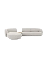 Modulares Design Ecksofa „Miley“ mit Beistelltisch (3-Sitzer) Chosen by Bloomingloft