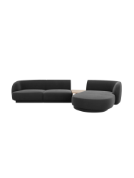 Modulares Design Ecksofa „Miley“ mit Beistelltisch (3-Sitzer) Chosen by Bloomingloft