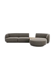 Modulares Design Ecksofa „Miley“ mit Beistelltisch (3-Sitzer) Chosen by Bloomingloft