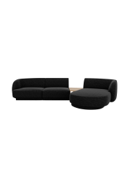 Modulares Design Ecksofa „Miley“ mit Beistelltisch (3-Sitzer) Chosen by Bloomingloft