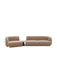 Modulares Design Sofa „Miley“ mit Beistelltisch (3-Sitzer) Chosen by Bloomingloft