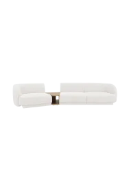 Modulares Design Sofa „Miley“ mit Beistelltisch (3-Sitzer) Chosen by Bloomingloft