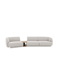 Modulares Design Sofa „Miley“ mit Beistelltisch (3-Sitzer) Chosen by Bloomingloft