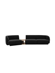 Modulares Design Sofa „Miley“ mit Beistelltisch (3-Sitzer) Chosen by Bloomingloft