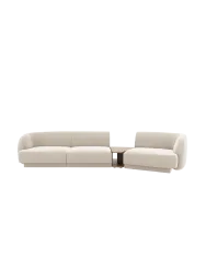 Modulares Design Sofa „Miley“ mit Beistelltisch (3-Sitzer) Chosen by Bloomingloft