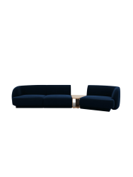 Modulares Design Sofa „Miley“ mit Beistelltisch (3-Sitzer) Chosen by Bloomingloft