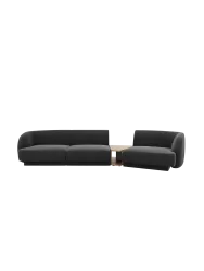 Modulares Design Sofa „Miley“ mit Beistelltisch (3-Sitzer) Chosen by Bloomingloft