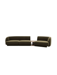 Modulares Design Sofa „Miley“ mit Beistelltisch (3-Sitzer) Chosen by Bloomingloft