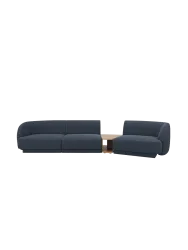 Modulares Design Sofa „Miley“ mit Beistelltisch (3-Sitzer) Chosen by Bloomingloft