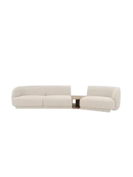 Modulares Design Sofa „Miley“ mit Beistelltisch (3-Sitzer) Chosen by Bloomingloft