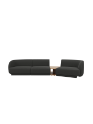 Modulares Design Sofa „Miley“ mit Beistelltisch (3-Sitzer) Chosen by Bloomingloft