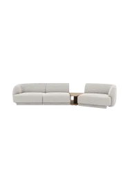 Modulares Design Sofa „Miley“ mit Beistelltisch (3-Sitzer) Chosen by Bloomingloft