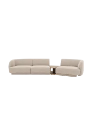 Modulares Design Sofa „Miley“ mit Beistelltisch (3-Sitzer) Chosen by Bloomingloft
