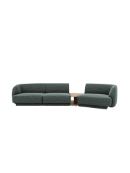 Modulares Design Sofa „Miley“ mit Beistelltisch (3-Sitzer) Chosen by Bloomingloft