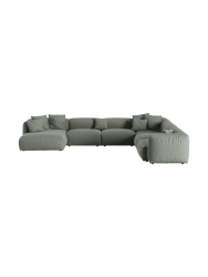 Modulares, 8-Sitzer Design Panorama-Sofa „Martina“ Micadoni