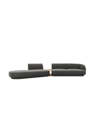 Modulares Design Sofa „Miley“ mit Beistelltisch (4-Sitzer) Chosen by Bloomingloft