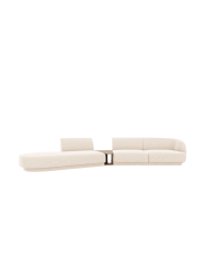 Modulares Design Sofa „Miley“ mit Beistelltisch (4-Sitzer) Chosen by Bloomingloft