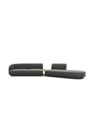 Modulares Design Sofa „Miley“ mit Beistelltisch (4-Sitzer) Chosen by Bloomingloft