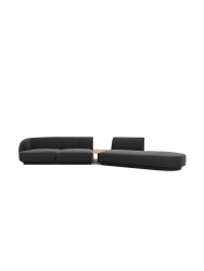 Modulares Design Sofa „Miley“ mit Beistelltisch (4-Sitzer) Chosen by Bloomingloft