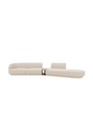 Modulares Design Sofa „Miley“ mit Beistelltisch (4-Sitzer) Chosen by Bloomingloft