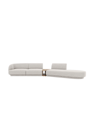 Modulares Design Sofa „Miley“ mit Beistelltisch (4-Sitzer) Chosen by Bloomingloft