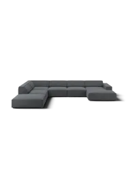 Grosses 7-Sitzer Design Panoramasofa „Jodie“ Chosen by Bloomingloft