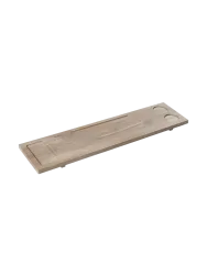 Handgefertigtes Premium Badewannen-Tablett „Mink“ aus massiven Eichenholz, 80 x 22 cm Aquanova