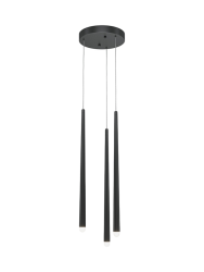 LED Pendellampe „Cascade“ Schwarz Maytoni