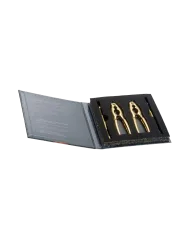 4-teiliges Gourmet-Kit „Seafood“ aus Edelstahl - Gold Andrea House