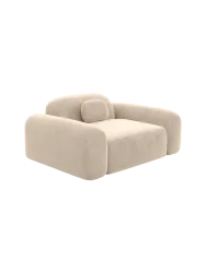 Design Loungesessel „Nabucca“ mit Samtbezug Samtbezug Cream BLOOMINGLOFT Collection
