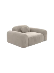 Design Loungesessel „Nabucca“ mit Samtbezug Samtbezug Sand BLOOMINGLOFT Collection