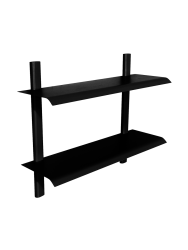 Spinder Design Wandregal Manta Schwarz Stahl 60 cm 48.2 cm - Wandregal