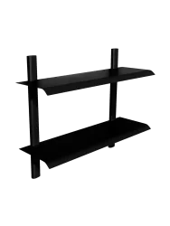 Spinder Design Wandregal Manta Schwarz Stahl 60 cm 48.2 cm - Wandregal