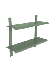 Spinder Design Wandregal Manta Grün Stahl 60 cm 48.2 cm - Farbe: Dusty Green - Wandregal