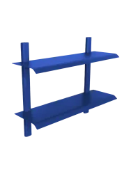 Spinder Design Wandregal Manta Blau Stahl 60 cm 48.2 cm - Wandregal