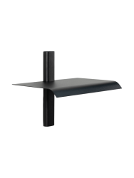 Spinder Design Wandregal Manta Schwarz Stahl 28 cm 23 cm - Wandregal