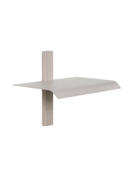 Spinder Design Wandregal Manta Braun Stahl 28 cm 23 cm - Farbe: taupe - Wandregal