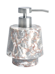 Handgefertigter, luxuriöser Seifenspender „Orion“ 120 ml aus Marmor, Almond Aquanova
