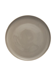 Speiseteller „Clara“ mit Goldrand Ø 26 cm (6 Stück) - Taupe/Gold Lene Bjerre