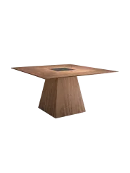 ANGEL CERDA - Esstisch quadratisch Walnuss, One Size