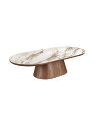 Grosser, ovaler Design Couchtisch „Dunia“ 160 x 80 cm Angel Cerdá