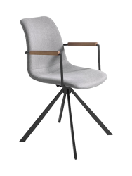 Drehbarer Design Stuhl „Brennia“ mit Armlehnen Angel Cerdá