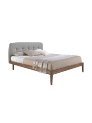 Design Bett „Koh Samui“ aus furniertem Nussbaumholz Angel Cerdá