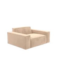 Design Loungesessel „Beluga“ mit Samtbezug Samtbezug Beige BLOOMINGLOFT Collection