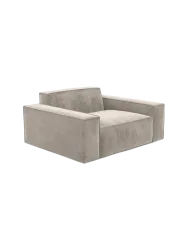 Design Loungesessel „Beluga“ mit Samtbezug Samtbezug Sand BLOOMINGLOFT Collection